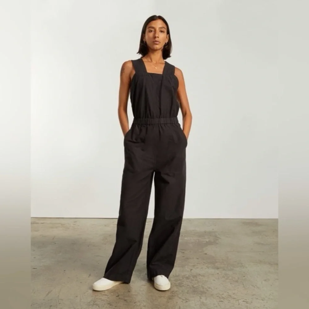 Everlane Black The Fatigue Apron Jumpsuit 0
